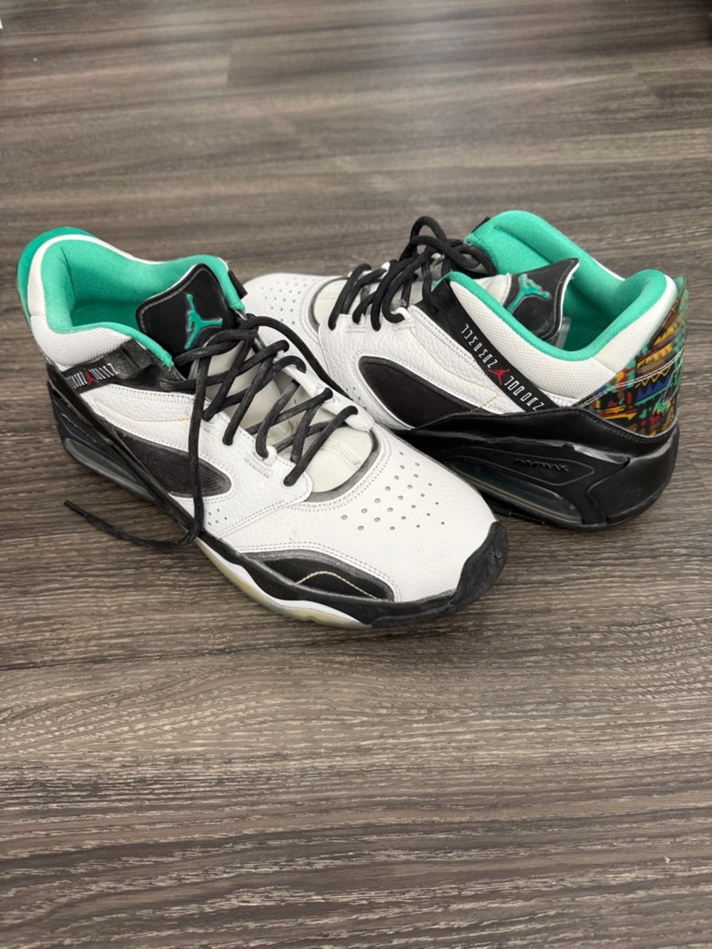 Jordan Point Lane Sneaker in White & Teal - Men’s 12